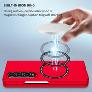 For Samsung Galaxy Z Fold4 Magsafe Magnetic Folding PC Phone Case(Red)