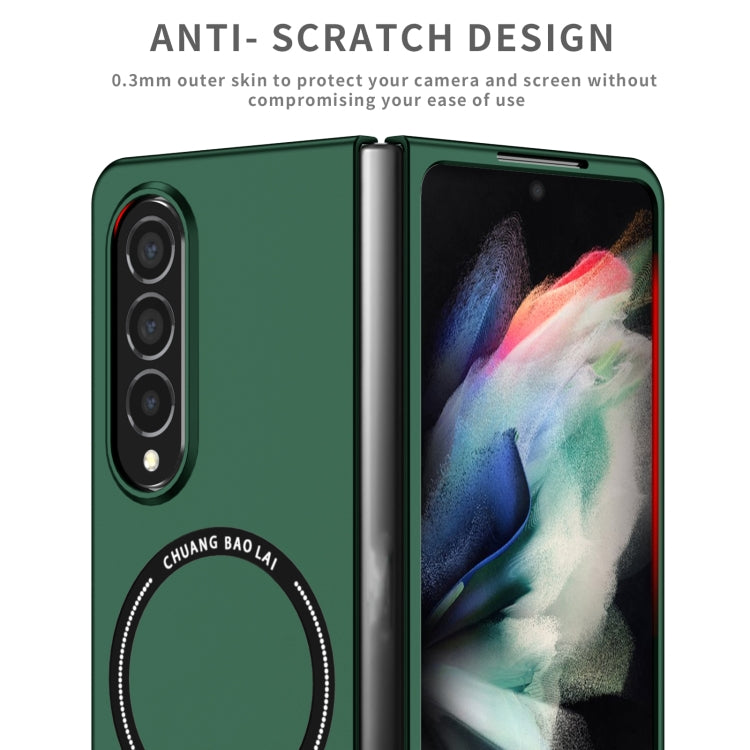 For Samsung Galaxy Z Fold4 Magsafe Magnetic Folding PC Phone Case(Green) - Galaxy Z Fold4 5G Cases by PMC TechLife | Online Shopping South Africa | PMC TechLife
