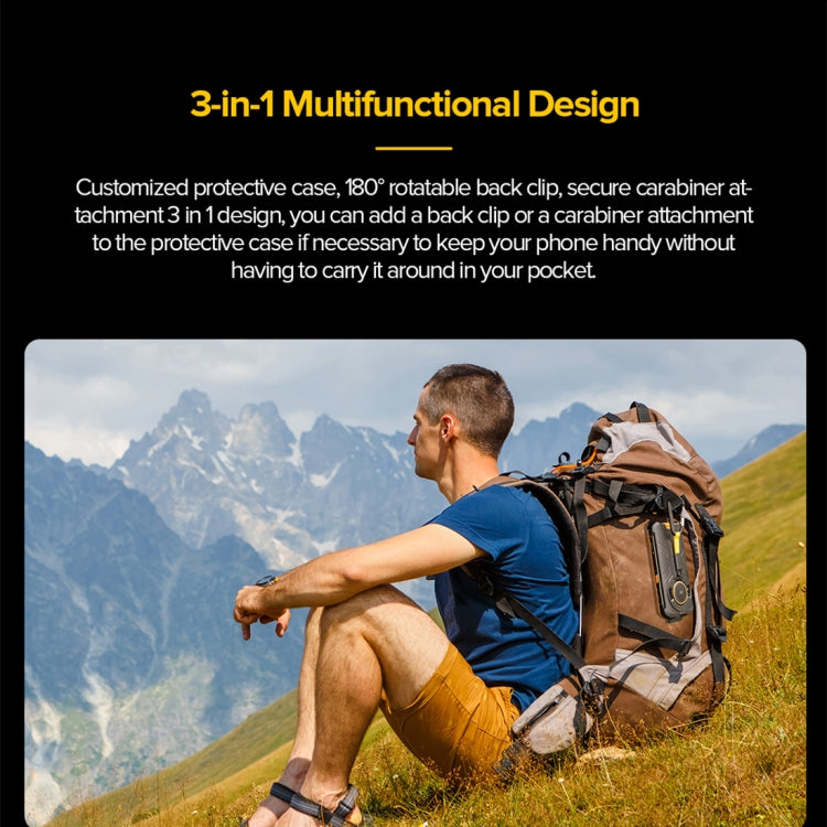 For Ulefone Power Armor 16 Pro / Power Armor 16S Ulefone Back Clip Phone Case with Carabiner(Black) - free shipping - PMC TechLife - Order now!