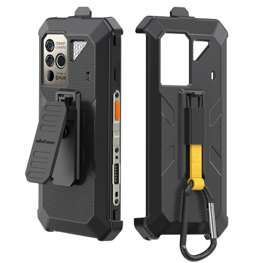 For Ulefone Power Armor 18 Ultra / 18T / 18T Ultra / 19 / 19T Ulefone Back Clip Phone Case with Carabiner (Black) - Ulefone Cases by Ulefone | Online Shopping South Africa | PMC Jewellery | Buy Now Pay Later Mobicred