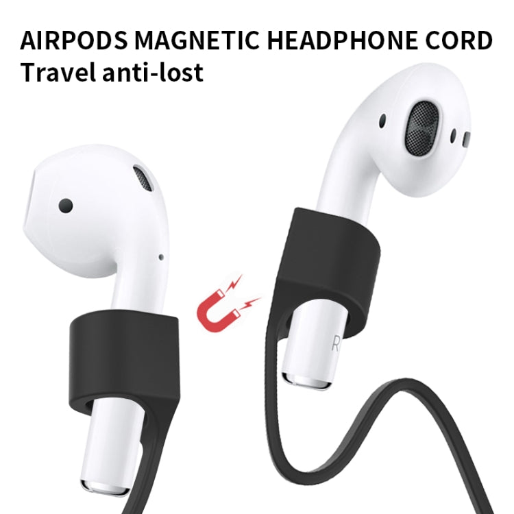 For AirPods Pro 2 Bluetooth Headset Anti-lost Rope Magnetic Silicone Lanyard(Rose Red) - Anti-lost & Holder by PMC TechLife | Online Shopping South Africa | PMC TechLife | Buy Now Pay Later Mobicred