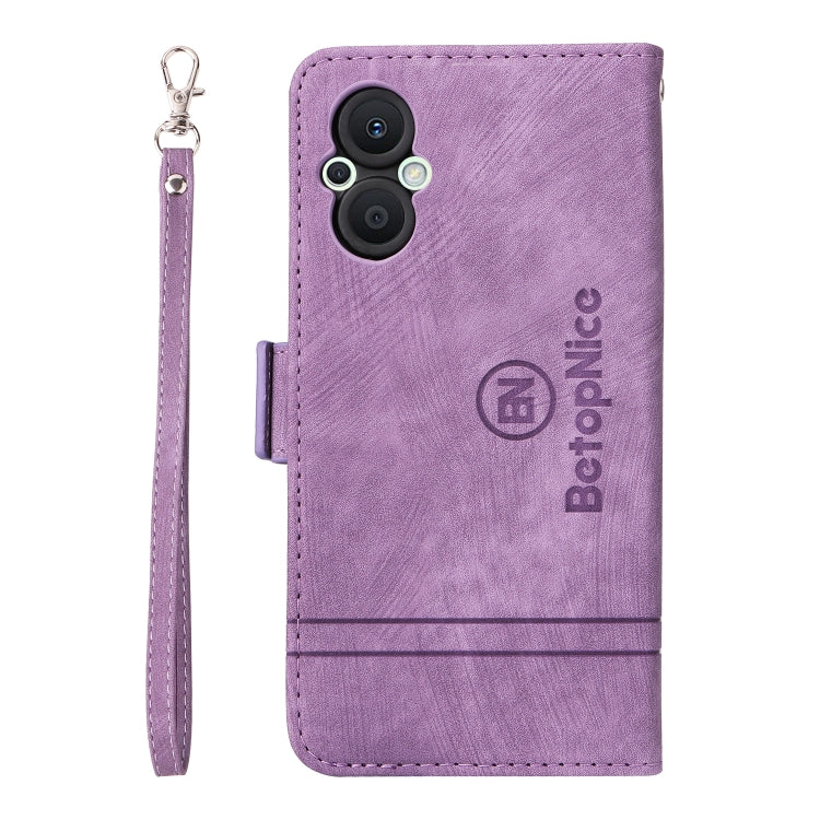 For OPPO Reno 7Z 5G BETOPNICE Dual-side Buckle Leather Phone Case(Purple) - free shipping - PMC TechLife - Order now!