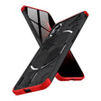 For Nothing Phone 1 GKK Three Stage Splicing Full Coverage PC Phone Case(Black Red) - Nothing Cases by GKK | Online Shopping South Africa | PMC TechLife | Buy Now Pay Later Mobicred
