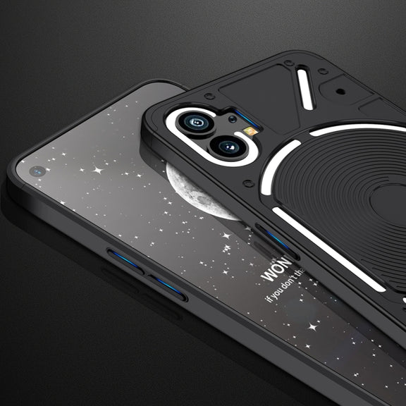 For Nothing Phone 1 GKK Three Stage Splicing Full Coverage PC Phone Case(Black)