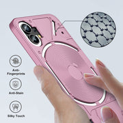 For Nothing Phone 1 GKK Three Stage Splicing Full Coverage PC Phone Case(Rose Gold)