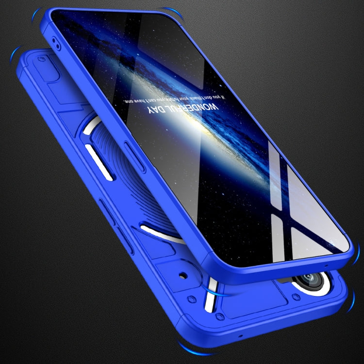 For Nothing Phone 1 GKK Three Stage Splicing Full Coverage PC Phone Case(Blue) - Nothing Cases by GKK | Online Shopping South Africa | PMC TechLife | Buy Now Pay Later Mobicred