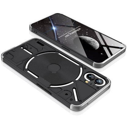 For Nothing Phone 1 GKK Three Stage Splicing Full Coverage PC Phone Case(Black Silver) - Nothing Cases by GKK | Online Shopping South Africa | PMC Jewellery | Buy Now Pay Later Mobicred