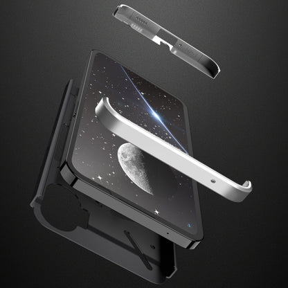 For Nothing Phone 1 GKK Three Stage Splicing Full Coverage PC Phone Case(Black Silver) - Nothing Cases by GKK | Online Shopping South Africa | PMC Jewellery | Buy Now Pay Later Mobicred