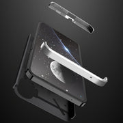 For Nothing Phone 1 GKK Three Stage Splicing Full Coverage PC Phone Case(Black Silver)