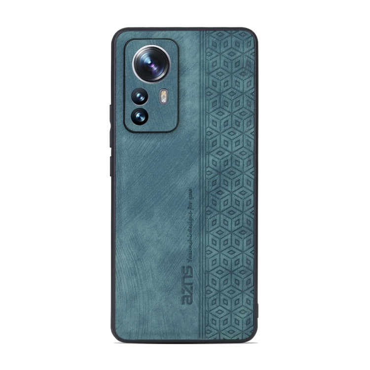 For Xiaomi 12 / 12S / 12X AZNS 3D Embossed Skin Feel Phone Case(Dark Green)