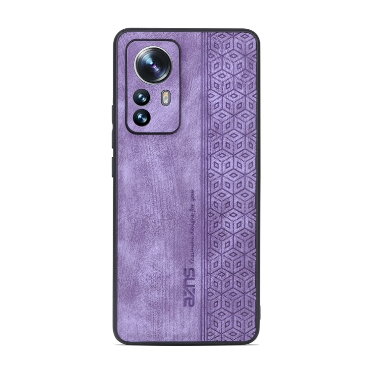 For Xiaomi 12 Pro / 12S Pro AZNS 3D Embossed Skin Feel Phone Case(Purple) - free shipping - PMC TechLife - Order now!