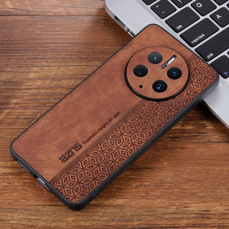 For Huawei Mate 50 Pro AZNS 3D Embossed Skin Feel Phone Case(Brown) - Huawei Cases by AZNS | Online Shopping South Africa | PMC TechLife | Buy Now Pay Later Mobicred