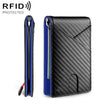 W2108A1 RFID Carbon fiber Business Wallet For Men(Blue) - free shipping - PMC TechLife - Order now!