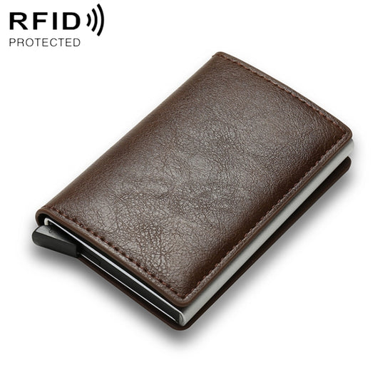 C1804H1 RFID Carbon Fiber Wallet For Men(Coffee) - free shipping - PMC Jewellery - Order now!