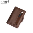C1911H9 RFID Multi-card PU Leather Metal Card Package(Gold) - Antimagnetic RFID Package by PMC TechLife | Online Shopping South Africa | PMC TechLife | Buy Now Pay Later Mobicred