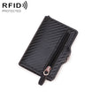 C1911H9 RFID Multi-card PU Leather Metal Card Package(Carbon Fibers Black) - Antimagnetic RFID Package by PMC TechLife | Online Shopping South Africa | PMC TechLife | Buy Now Pay Later Mobicred