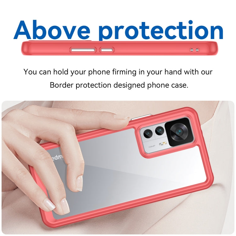 For Xiaomi Redmi K50 Ultra/Xiaomi 12T/Xiaomi 12T Pro Colorful Series Acrylic + TPU Phone Case(Red)