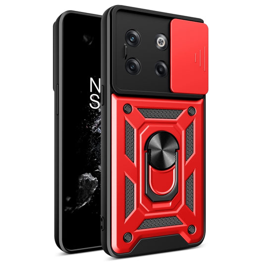 For OnePlus 10T Sliding Camera Cover Design TPU+PC Phone Case(Red) - free shipping - PMC Jewellery - Order now!