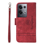 For OPPO Reno8 Pro 5G Global / Reno8 Pro+ BETOPNICE Dual-side Buckle Leather Phone Case(Red)