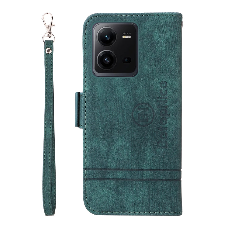 For vivo V25 / V25e 4G Global BETOPNICE Dual-side Buckle Leather Phone Case(Green) - vivo Cases by BETOPNICE | Online Shopping South Africa | PMC TechLife | Buy Now Pay Later Mobicred