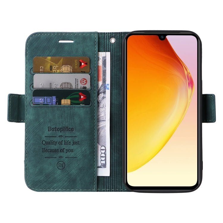 For vivo V25 / V25e 4G Global BETOPNICE Dual-side Buckle Leather Phone Case(Green) - vivo Cases by BETOPNICE | Online Shopping South Africa | PMC TechLife | Buy Now Pay Later Mobicred