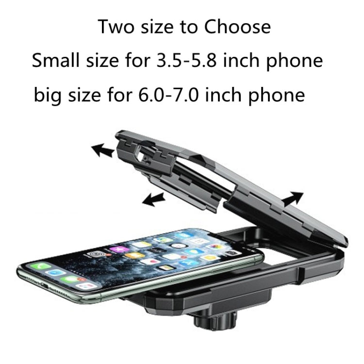 Kewig M18S-A1 Motorcycle / Bicycle Handlebar Wireless Charging Water-resistant Box Mobile Phone Holder