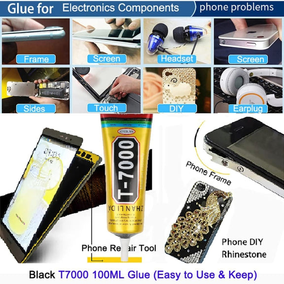 50mL T7000 LCD Screen Black Glue Multifunction Universal DIY Adhesive Glue