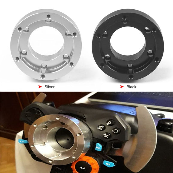 For Logitech G29 G920 G923 70mm Gaming Steering Wheel Adapter(Silver)