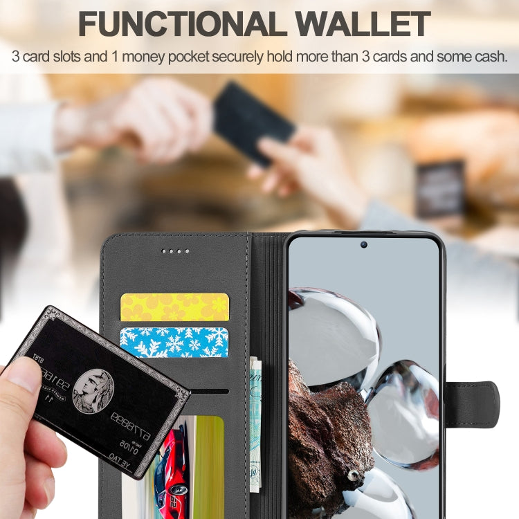 For Xiaomi 12T / 12T Pro LC.IMEEKE Calf Texture Leather Phone Case(Black) - free shipping - PMC TechLife - Order now!