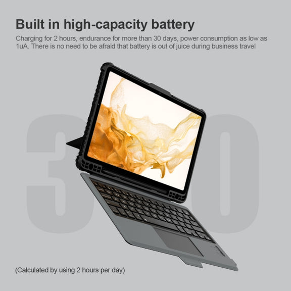For Samsung Galaxy Tab S8/S8 5G Nillkin Bumper Combo Keyboard Case