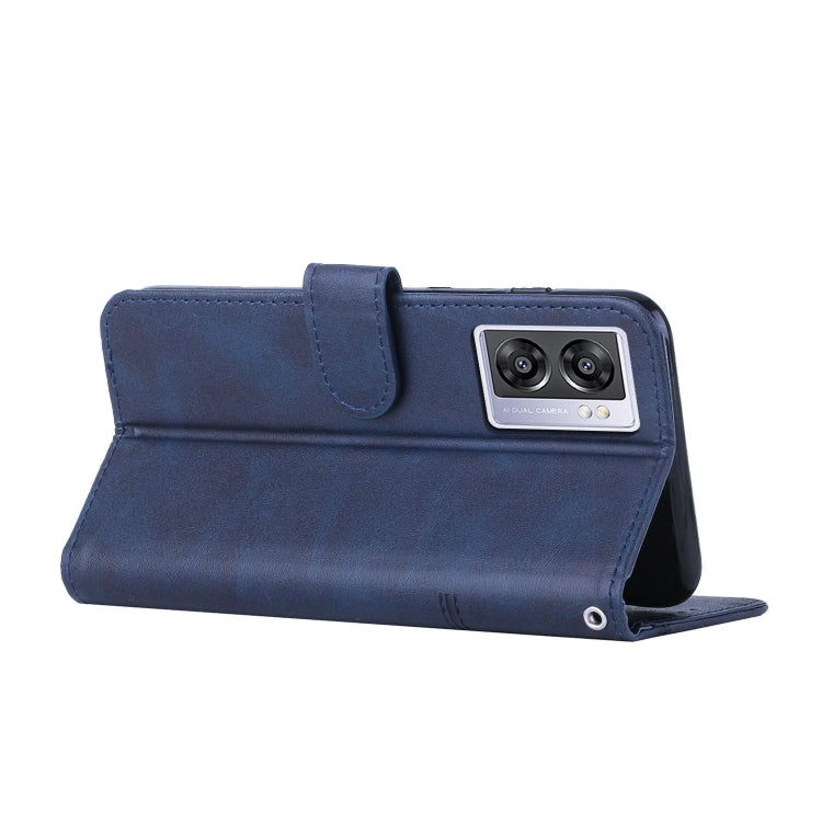 Stitching Calf Texture Buckle Leather Phone Case For OPPO A57 5G/Realme V23/A77 5G/A57 4G Global/A57e 4G Global/A57s 4G Global/A77 4G Global/OnePlus Nord N20 SE 4G Global(Blue) - free shipping - PMC TechLife - Order now!