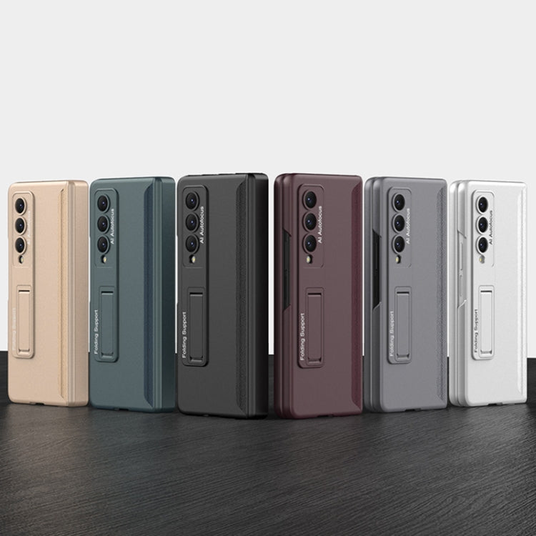 For Samsung Galaxy Z Fold4 GKK Integrated Magnetic Hinge Folding Phone Case(Wine Red) - Galaxy Z Fold4 5G Cases by GKK | Online Shopping South Africa | PMC TechLife | Buy Now Pay Later Mobicred