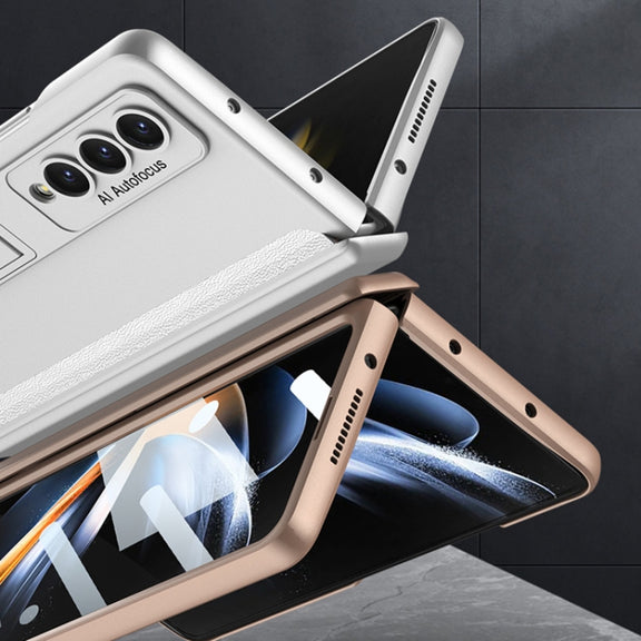 For Samsung Galaxy Z Fold4 GKK Integrated Magnetic Hinge Folding Phone Case(Grey)