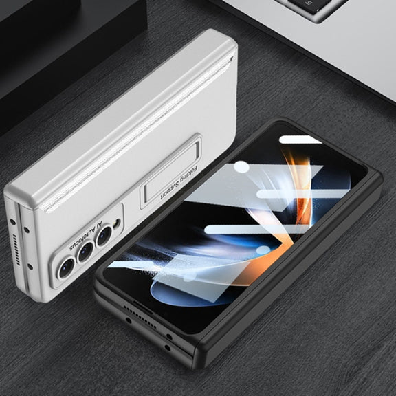 For Samsung Galaxy Z Fold4 GKK Integrated Magnetic Hinge Folding Phone Case(Grey)