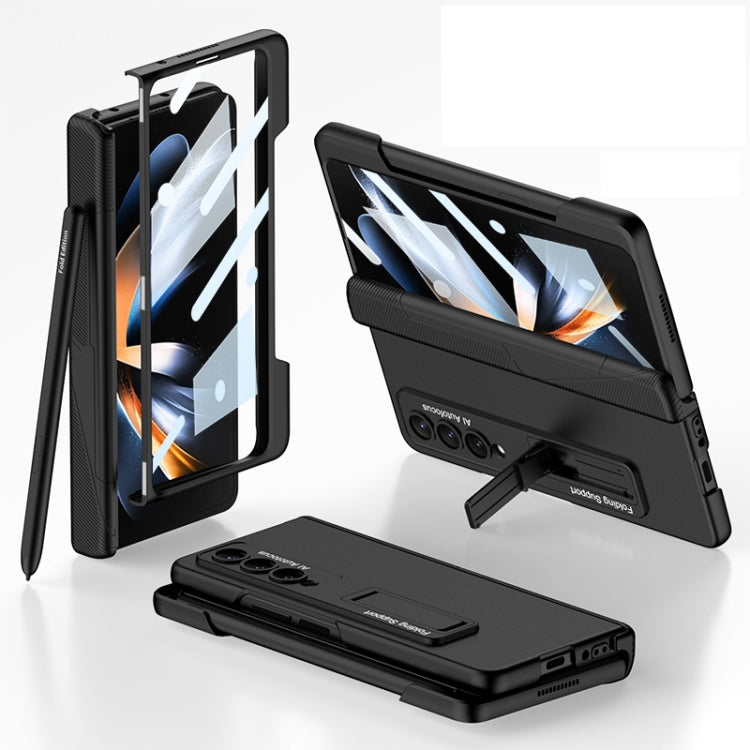 For Samsung Galaxy Z Fold4 GKK Integrated Magnetic Folding Phone Case with Pen Slot(Black) - free shipping - PMC TechLife - Order now!