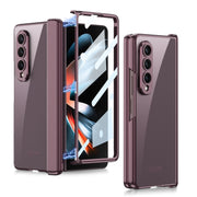 For Samsung Galaxy Z Fold4 GKK Integrated Magnetic Hinged Phantom Phone Case(Wine Red)