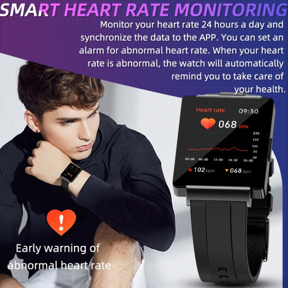 KS01 1.85-inch black Bluetooth smartwatch