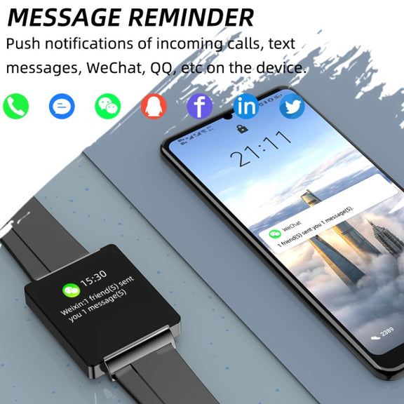 KS01 1.85-inch black Bluetooth smartwatch