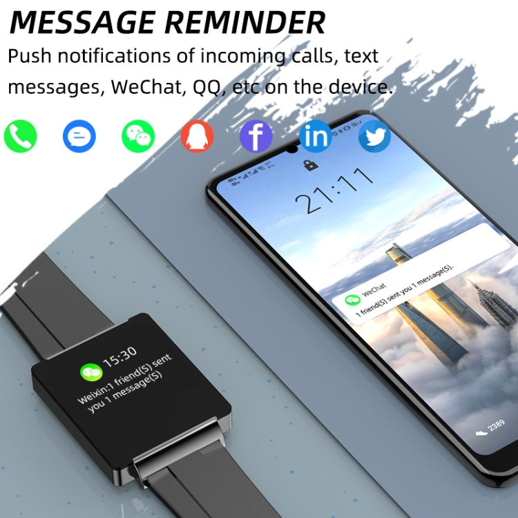 KS01 1.85-inch black Bluetooth smartwatch