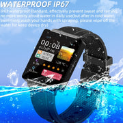 KS01 1.85-inch black Bluetooth smartwatch