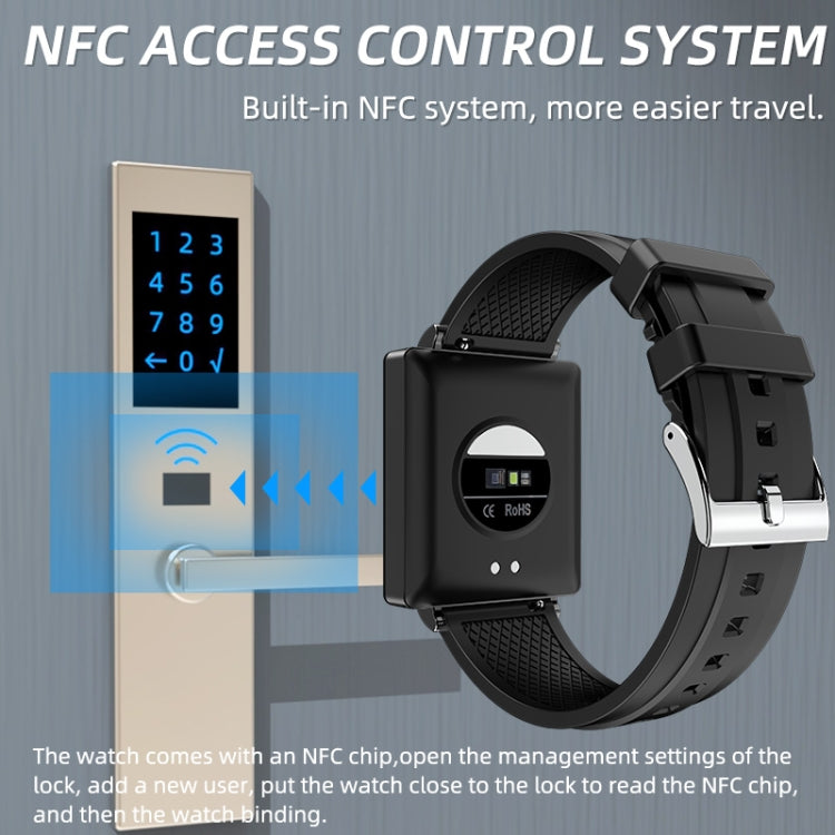 KS01 1.85-inch black Bluetooth smartwatch