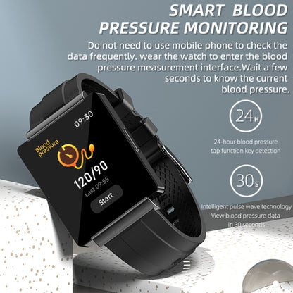 KS01 1.85 Inch Smart Watch Supports Blood Glucose Detection, Blood Pressure Detection, Blood Oxygen Detection(Black) - Smart Watches by PMC Jewellery | Online Shopping South Africa | PMC Jewellery | Buy Now Pay Later Mobicred