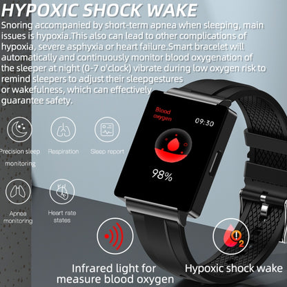 KS01 1.85 Inch Smart Watch Supports Blood Glucose Detection, Blood Pressure Detection, Blood Oxygen Detection(Black) - Smart Watches by PMC Jewellery | Online Shopping South Africa | PMC Jewellery | Buy Now Pay Later Mobicred