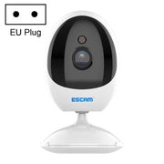 ESCAM QF006 3MP 1296P HD Indoor Wireless PTZ IP Camera IR Night Vision AI Humanoid Detection Home Security CCTV Monitor, Plug Type:EU Plug(White)