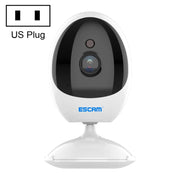ESCAM QF006 3MP 1296P HD Indoor Wireless PTZ IP Camera IR Night Vision AI Humanoid Detection Home Security CCTV Monitor, Plug Type:US Plug(White)
