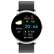 KS02 1.32 Inch Smart Watch Supports Blood Glucose Detection, Blood Pressure Detection, Blood Oxygen Detection(Silver+White)
