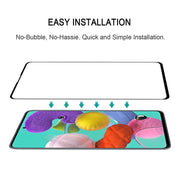 For Galaxy A51 9H Surface Hardness 2.5D Full Glue Full Screen Tempered Glass Film