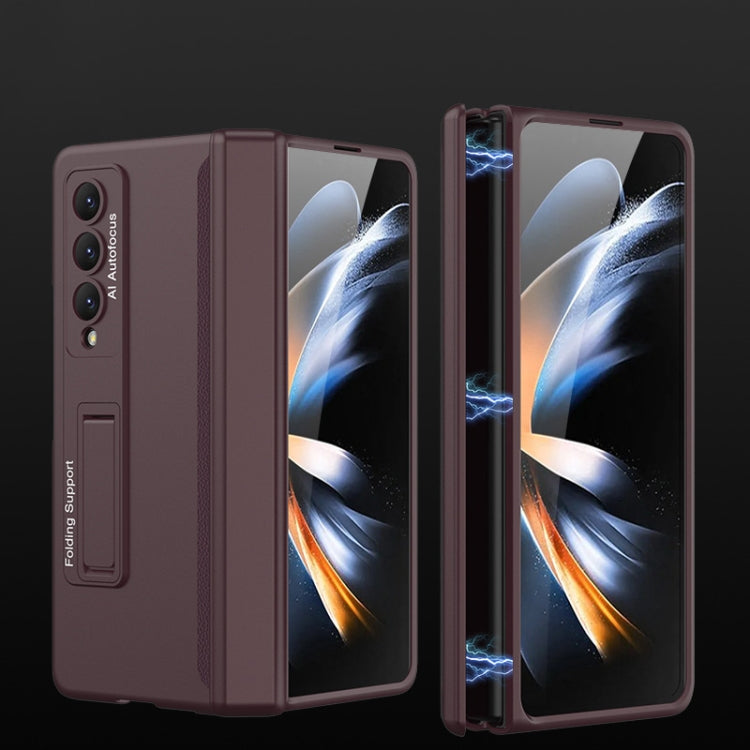 For Samsung Galaxy Z Fold4 GKK Magnetic Hinged Folding Full Phone Case(Wine Red) - free shipping - PMC TechLife - Order now!