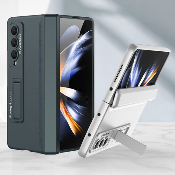 For Samsung Galaxy Z Fold4 GKK Magnetic Hinged Folding Full Phone Case(Gold)
