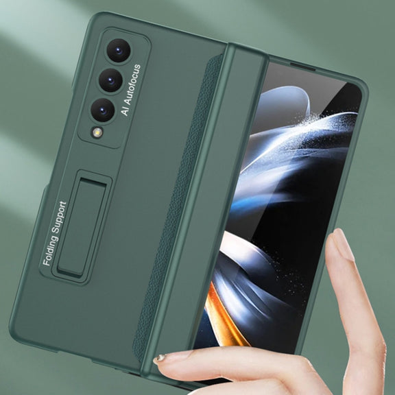 For Samsung Galaxy Z Fold4 GKK Magnetic Hinged Folding Full Phone Case(Gold)